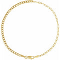 THE CURB & PAPERCLIP BRACELET