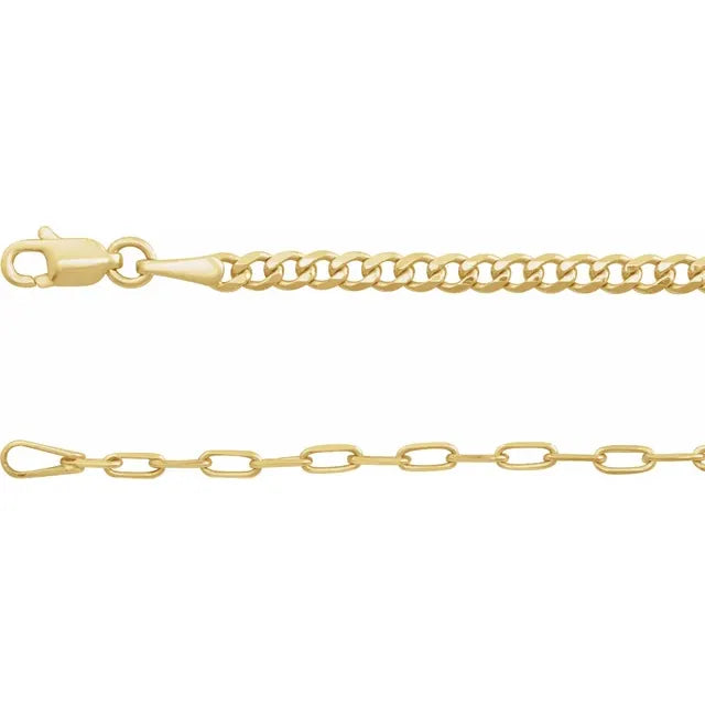 THE CURB & PAPERCLIP BRACELET