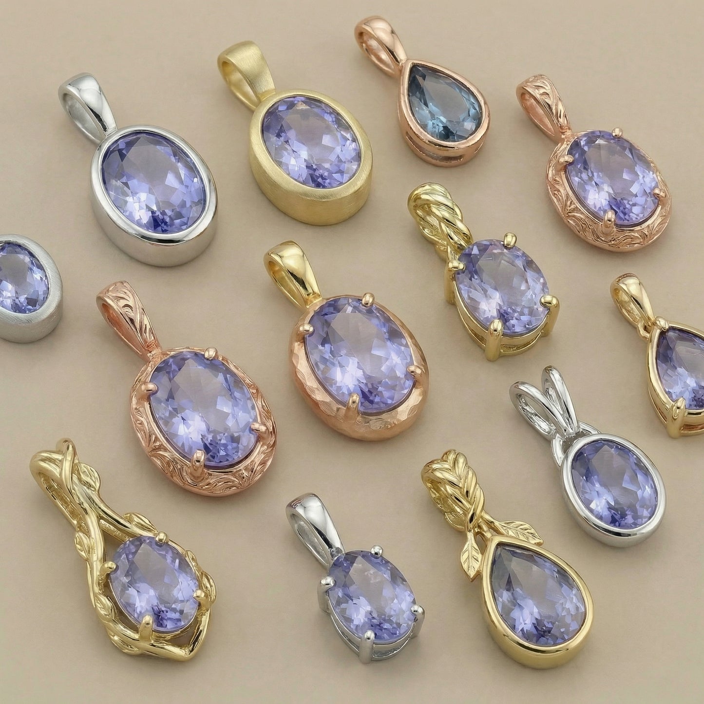 1.3ct Lavender Spinel — Solitaire Ring or Pendant — Made to Order