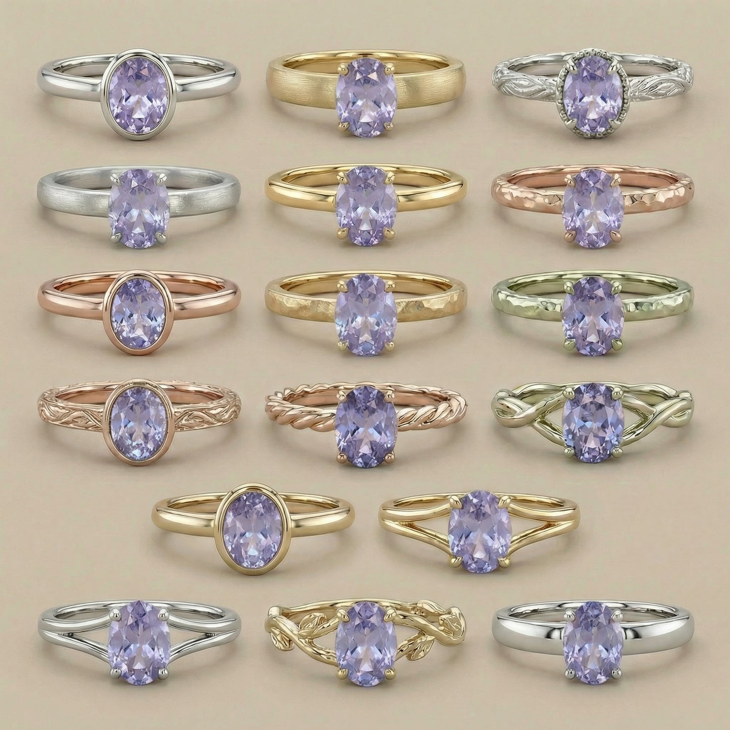 1.3ct Lavender Spinel — Solitaire Ring or Pendant — Made to Order