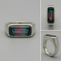 3.25ct Dark Purple–Pink–Blue Afghan Tourmaline — Palimpsest Signet — Made to Order