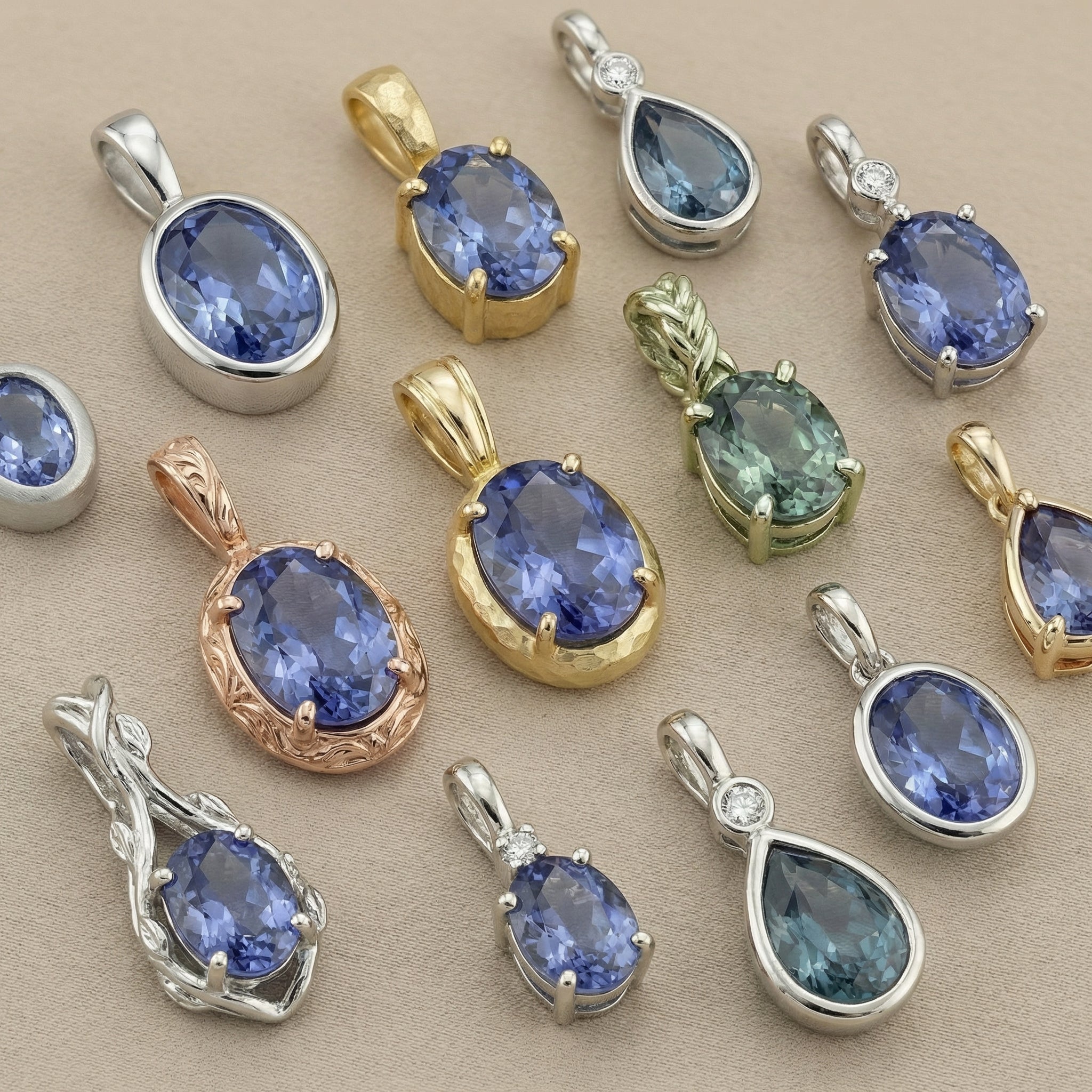 1.55ct Steel Blue Spinel — Solitaire Ring or Pendant — Made to Order